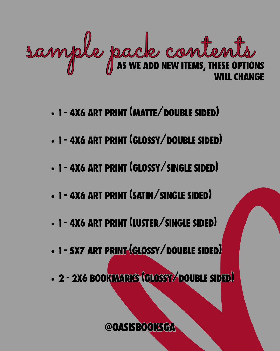 Oasis Prints Sample Pack