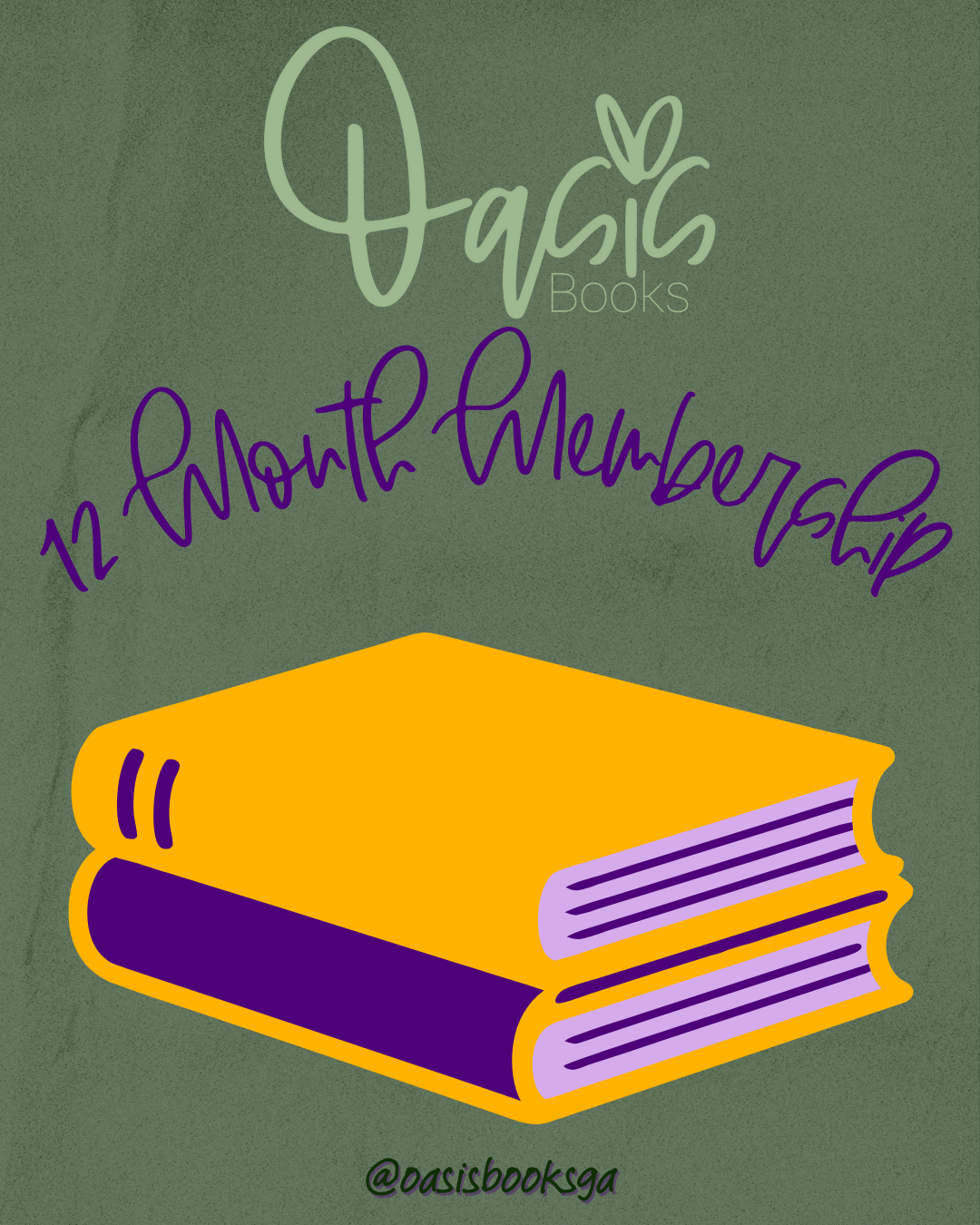 SUPPORT OASIS BOOKS - 12 Month Membership - Tier 2