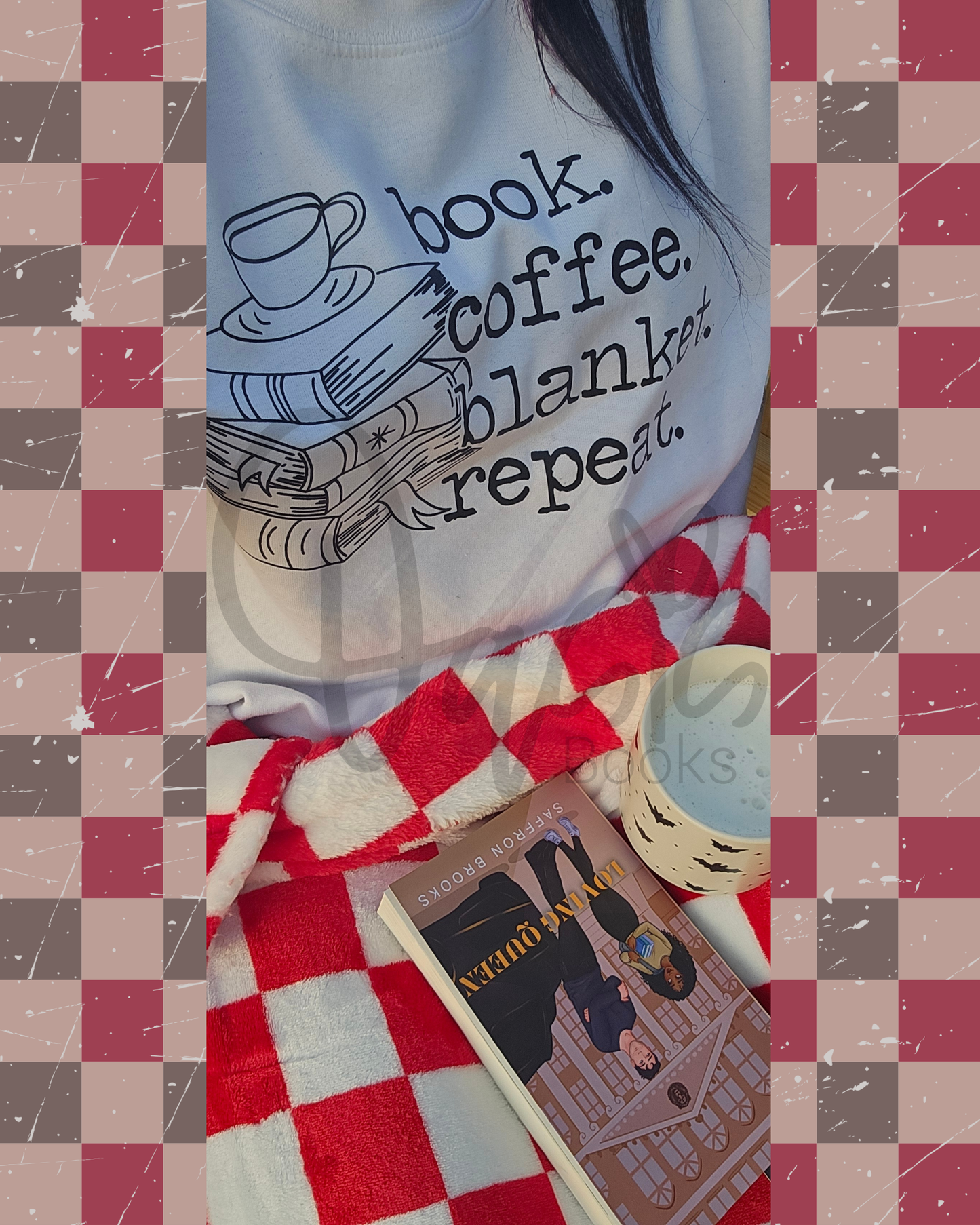 book. coffee. blanket. repeat. - Sweatshirt
