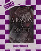 A Lesson in Deceit (Mystic Riegan Duet #1) [S&D COPY] (SIGNED) by Allie Shante