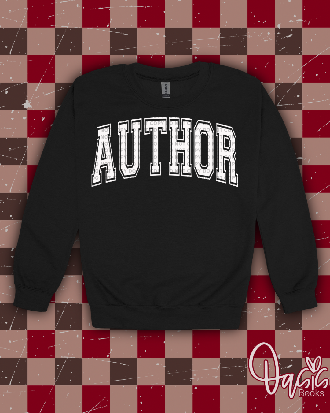 AUTHOR ARCH CREWNECK - WHITE INK