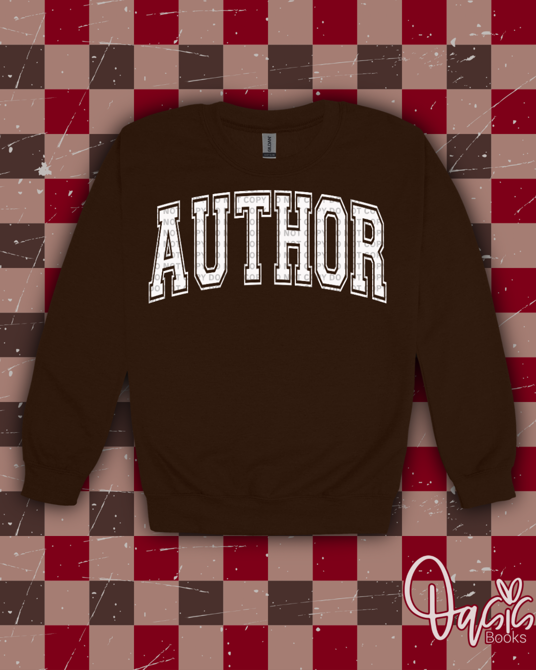 AUTHOR ARCH CREWNECK - WHITE INK