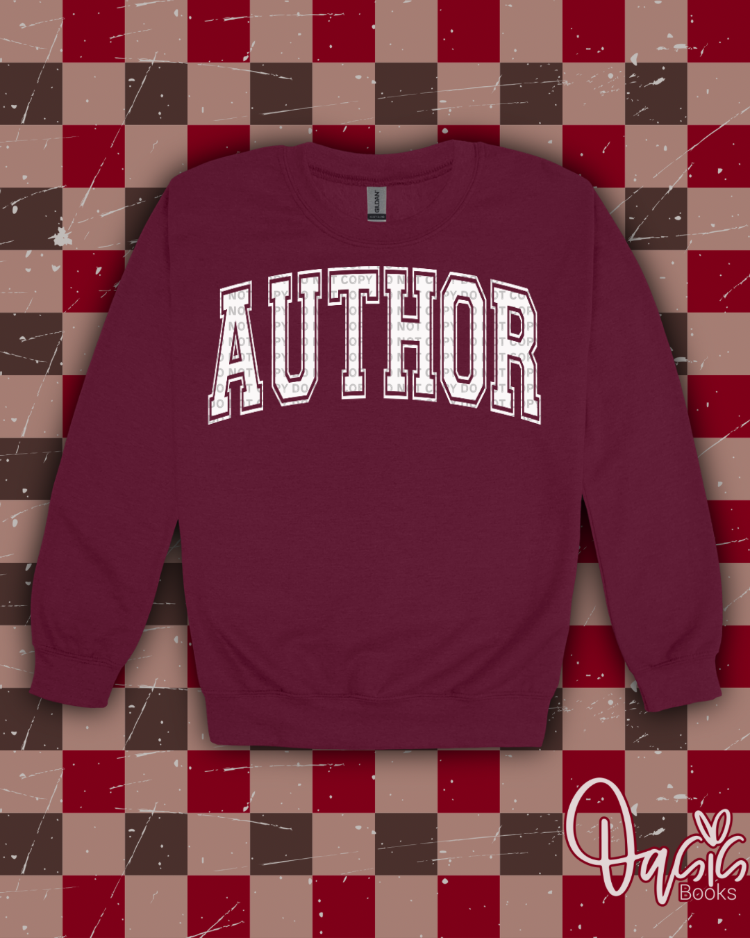 AUTHOR ARCH CREWNECK - WHITE INK