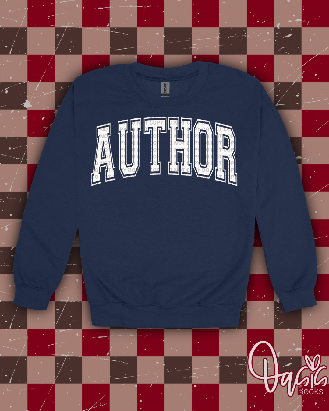 AUTHOR ARCH CREWNECK - WHITE INK