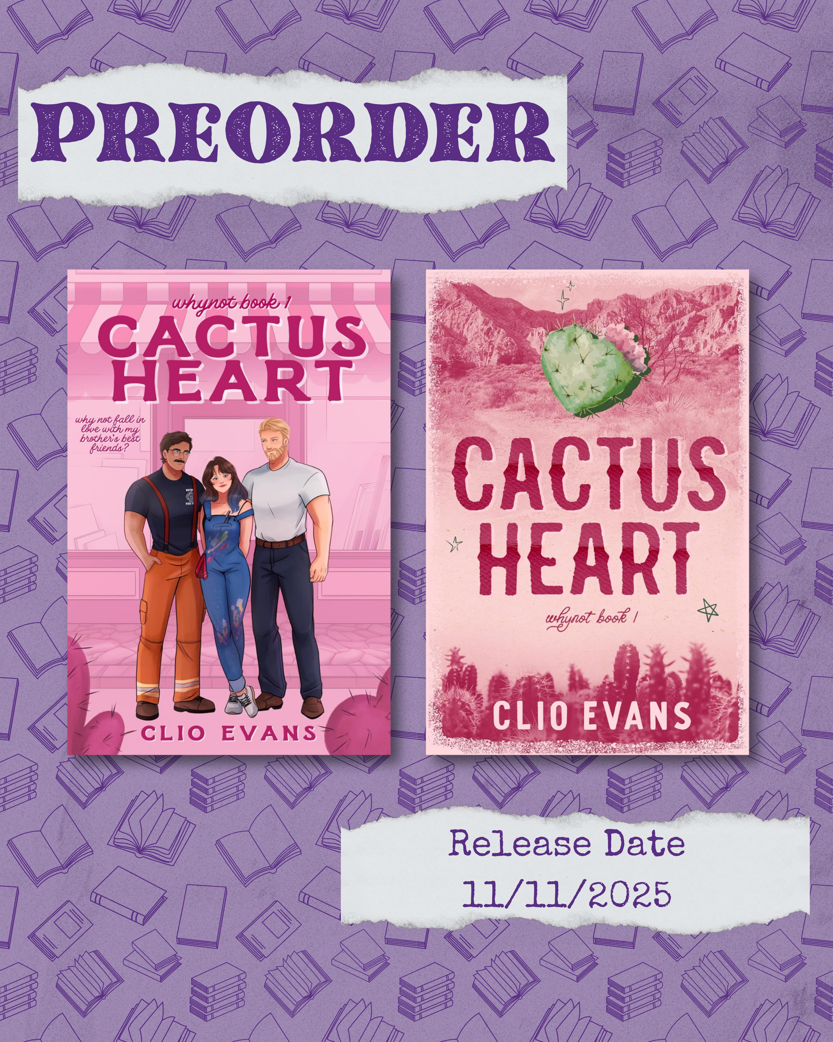 Cactus Heart (Whynot #1) by Clio Evans (SIGNED) [PREORDER]