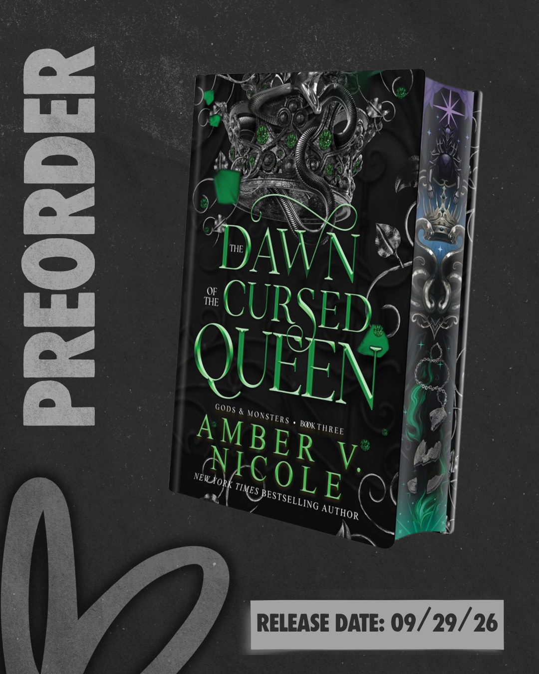 Dawn of the Cursed Queen (Gods & Monsters #3) by Amber V. Nicole [PREORDER]