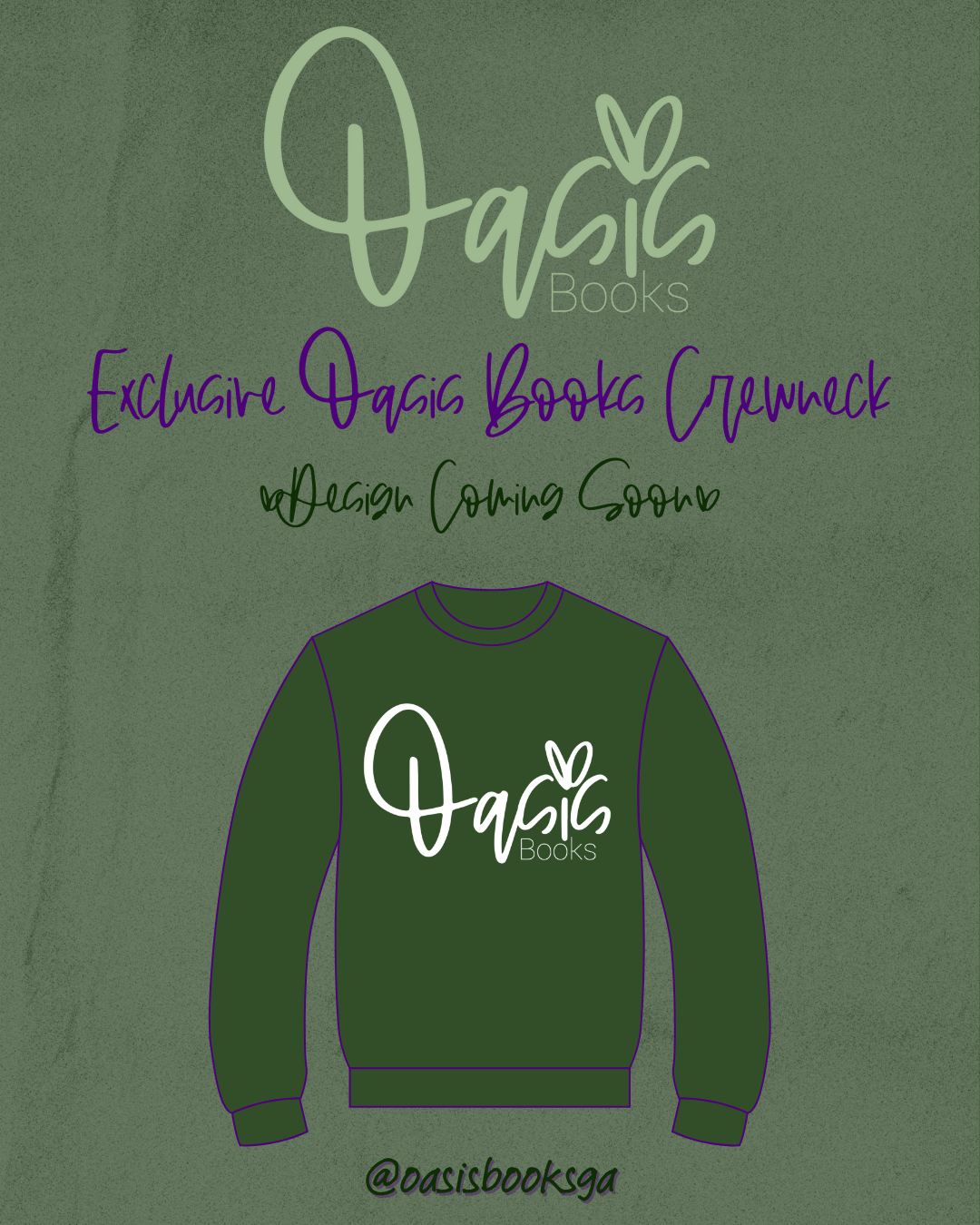 SUPPORT OASIS BOOKS - Exclusive Oasis Books Crewneck Sweatshirt