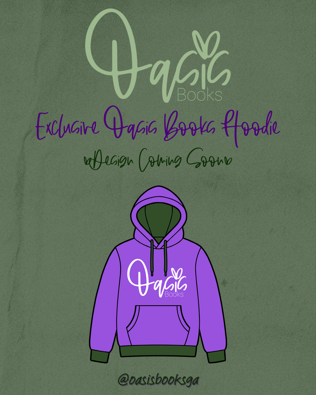 SUPPORT OASIS BOOKS - Exclusive Oasis Books Hoodie