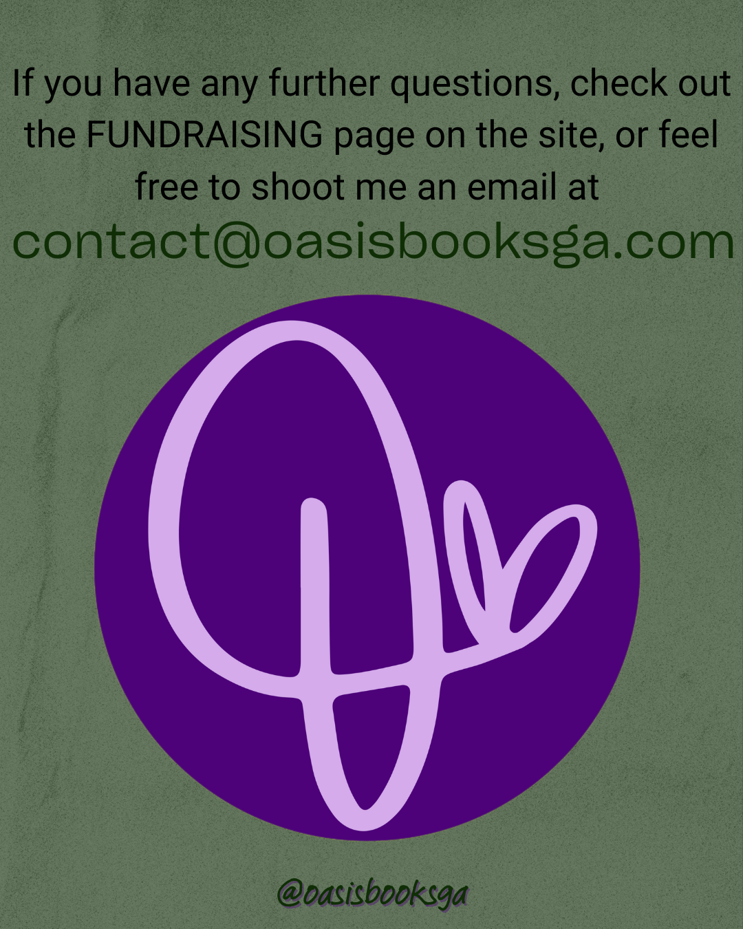 SUPPORT OASIS BOOKS - NONINCENTIVIZED DONATIONS