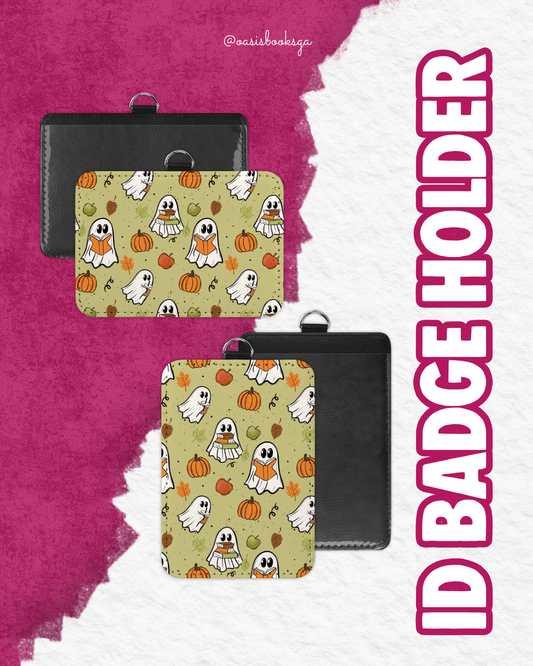 Fall Ghosties - ID Badge Holder