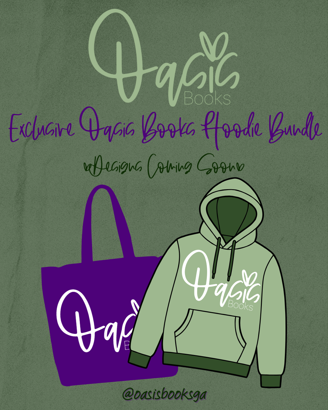 SUPPORT OASIS BOOKS - Exclusive Oasis Books Hoodie & Tote Bundle