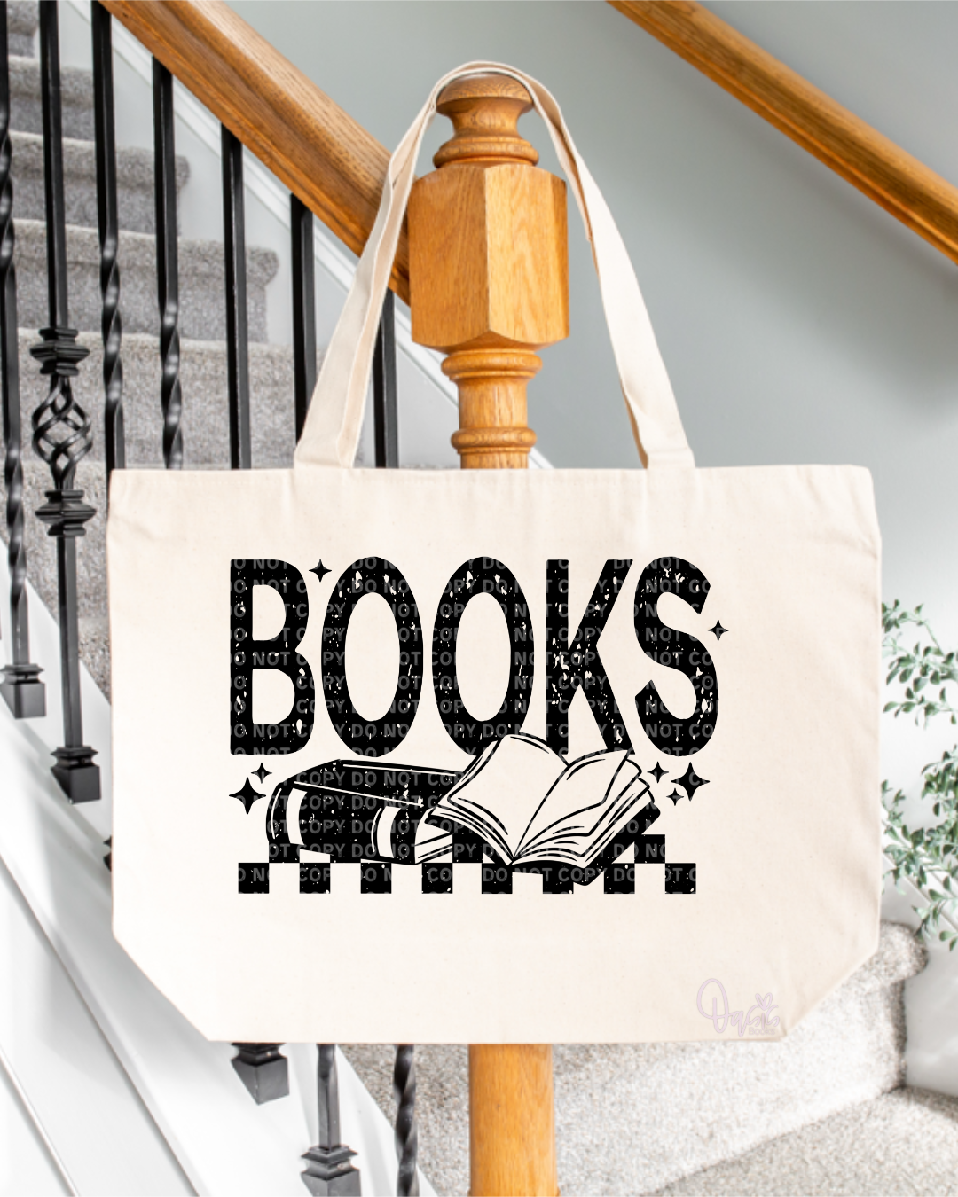 Books - Basic Zippered Tote Bag
