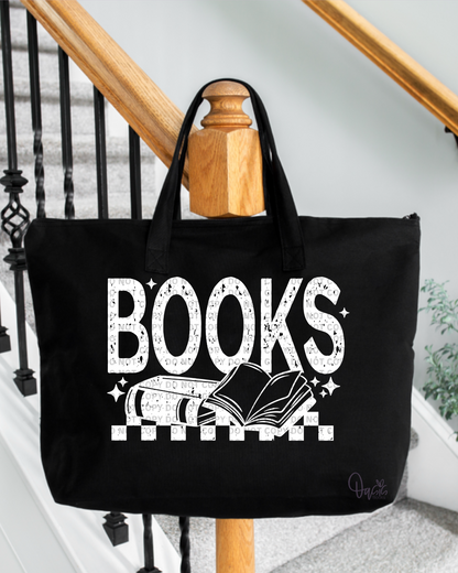 Books - Basic Zippered Tote Bag