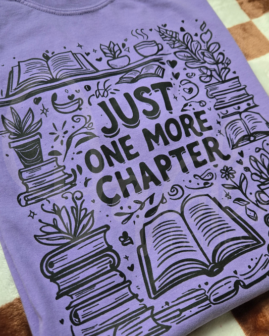 Just One More Chapter (Black Ink) Tee