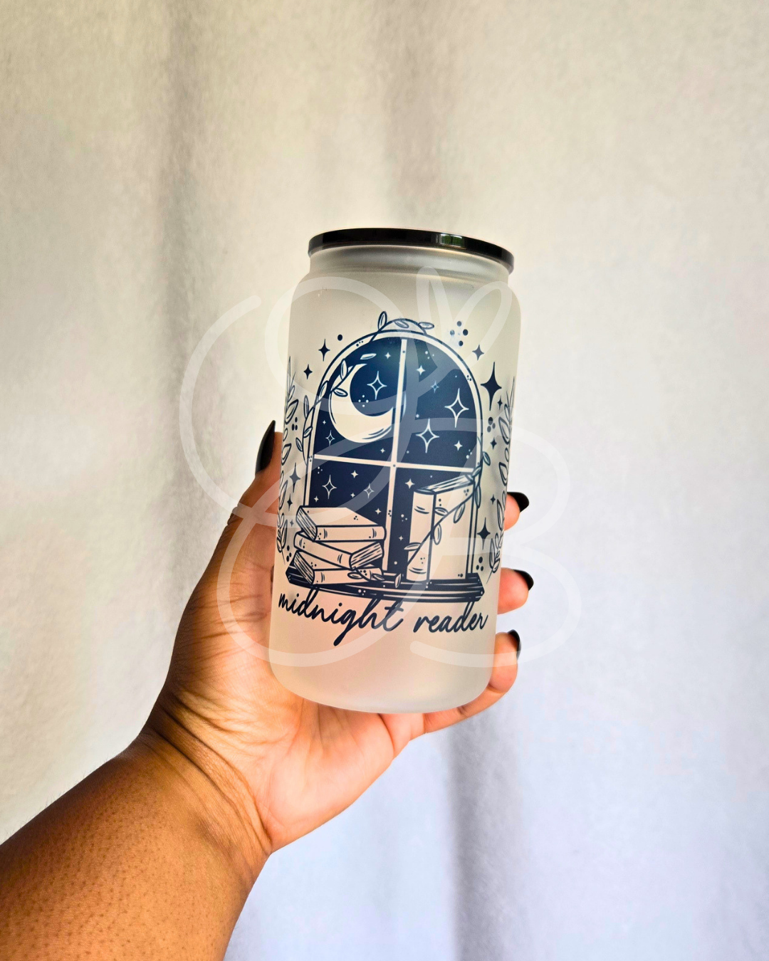 Midnight Reader - 16oz Glass Tumbler