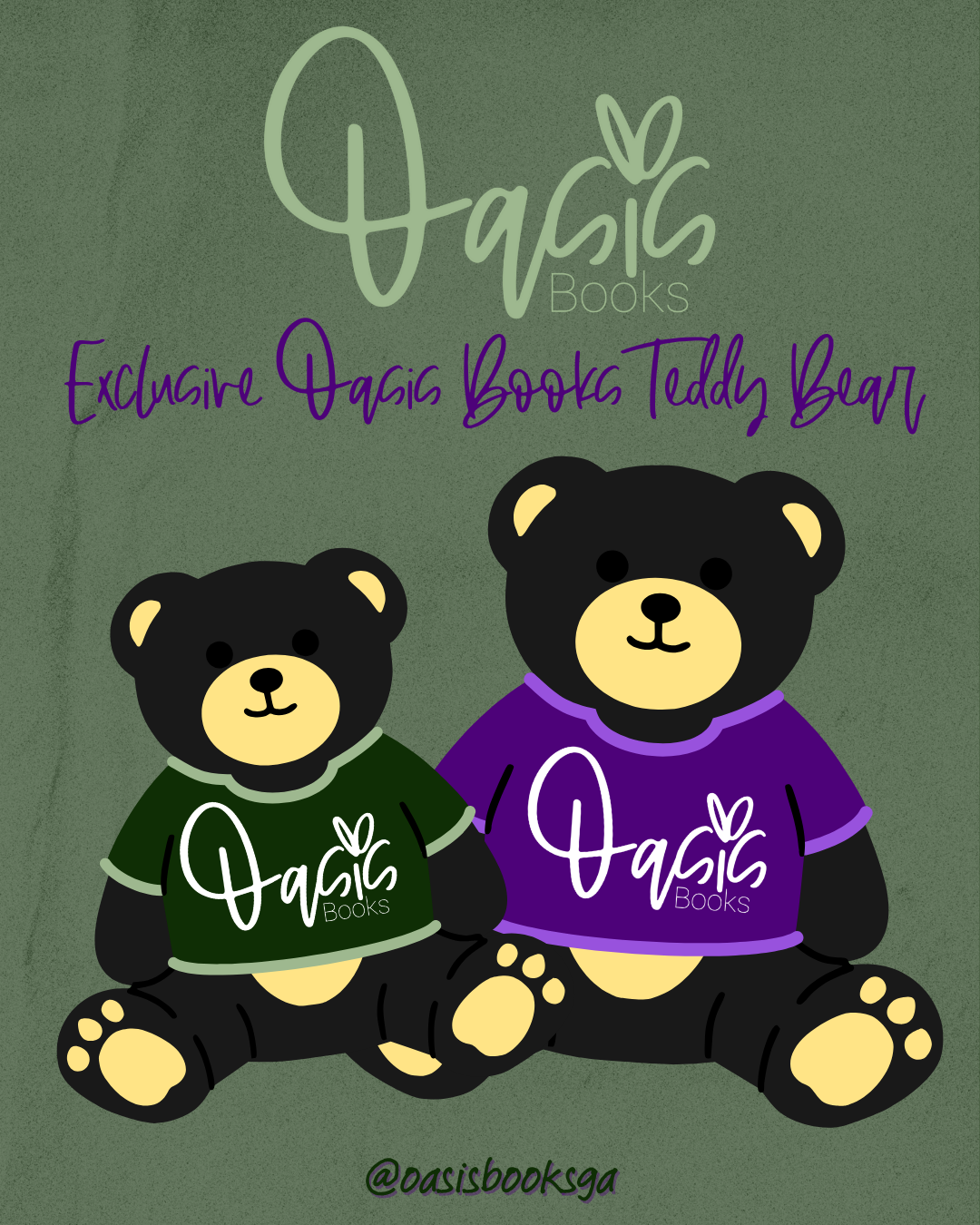 SUPPORT OASIS BOOKS - Exclusive Oasis Books Teddy Bear