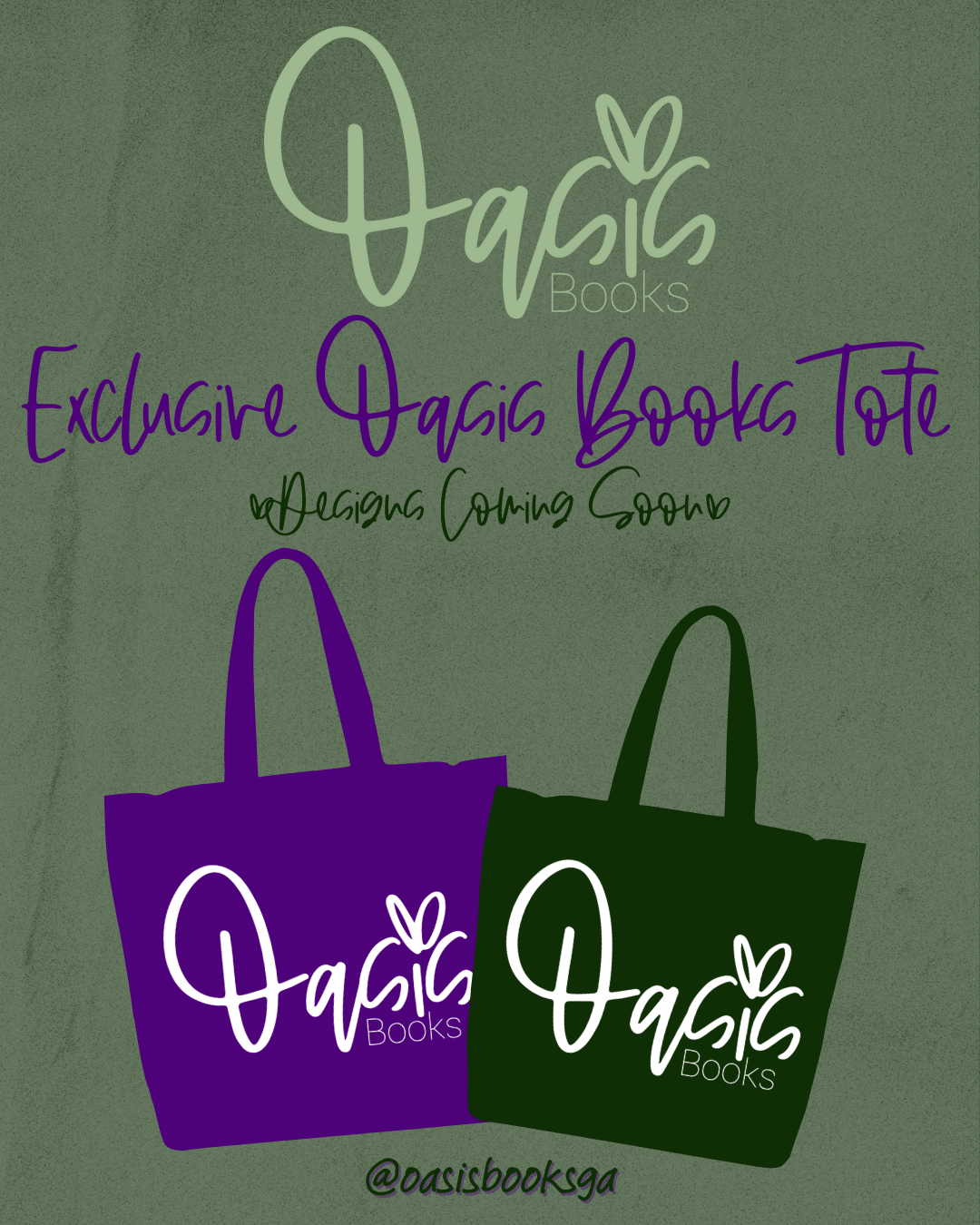 SUPPORT OASIS BOOKS - Exclusive Oasis Books Tote Bag