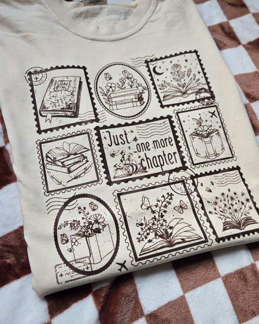 Just One More Chapter (Brown Ink) Tee