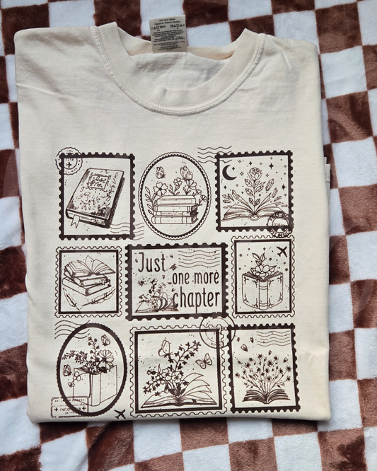Just One More Chapter (Brown Ink) Tee