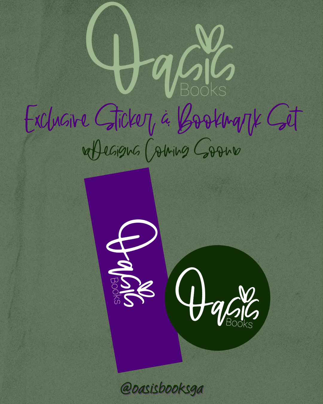SUPPORT OASIS BOOKS - Sticker & Bookmark Bundle