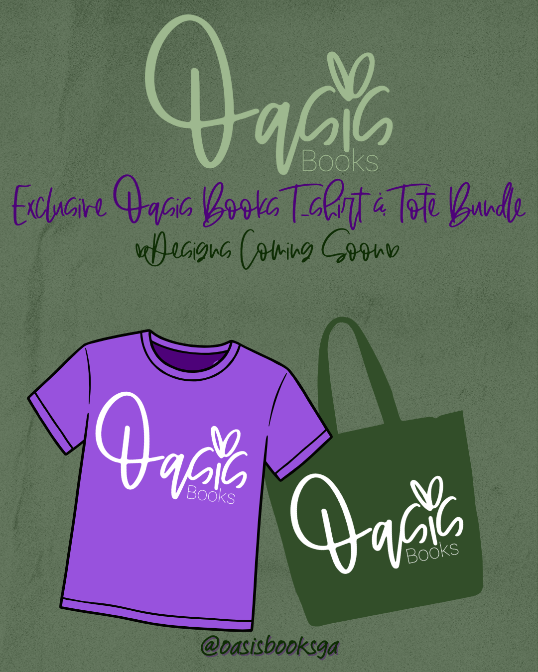 SUPPORT OASIS BOOKS - Exclusive Oasis Books T-shirt & Tote Bundle