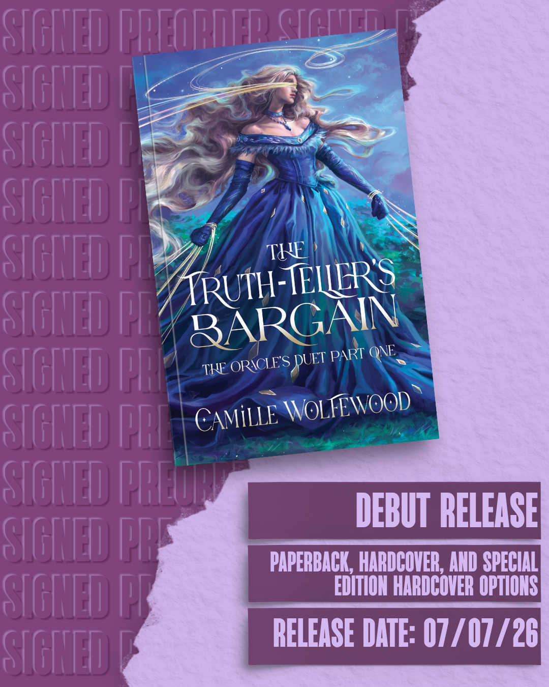 The Truth-Teller's Bargain (Oracles Duet Part 1) by Camille Wolfewood [SIGNED PREORDER]