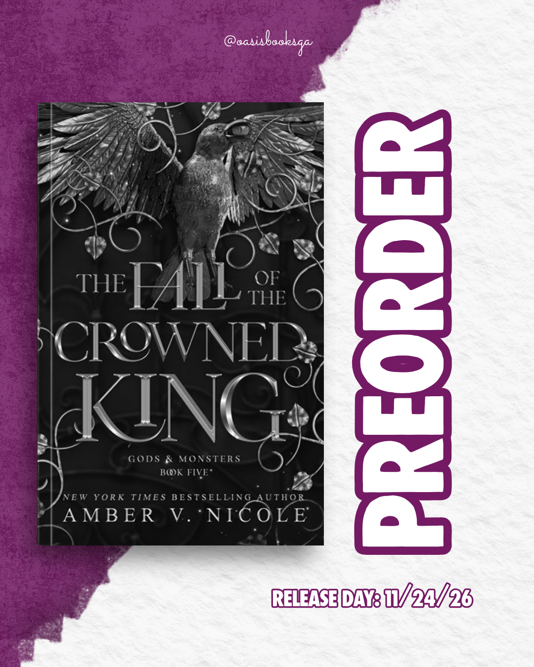 The Fall of the Crowned King (Gods & Monsters #5) by Amber V. Nicole [PREORDER]