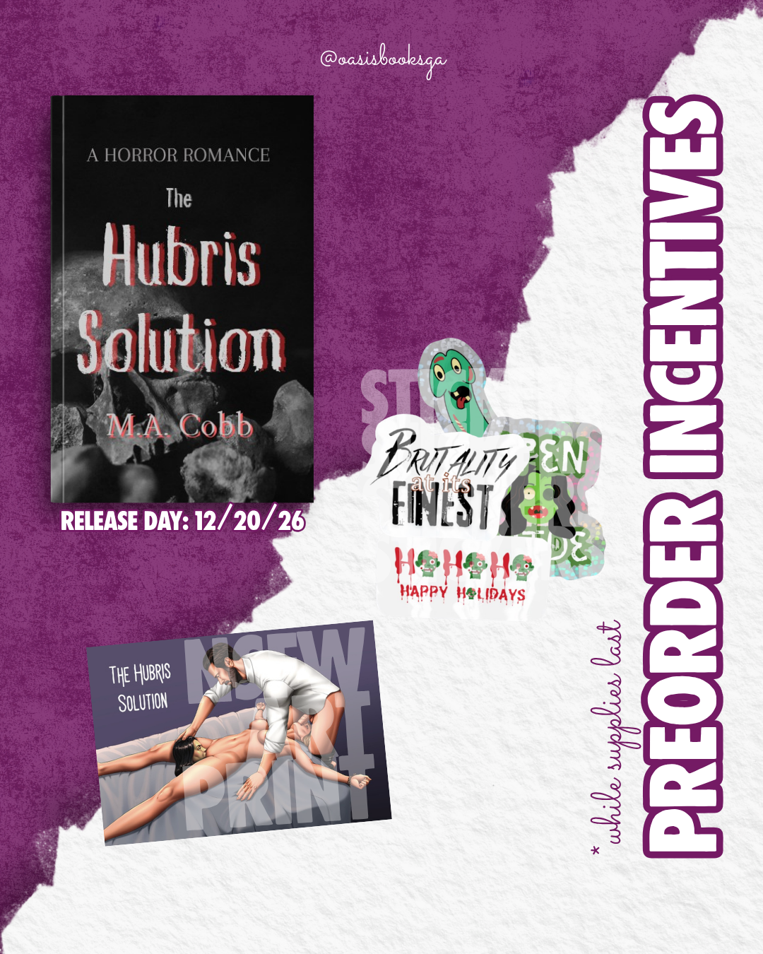 The Hubris Solution by M.A. Cobb [SIGNED PREORDER]