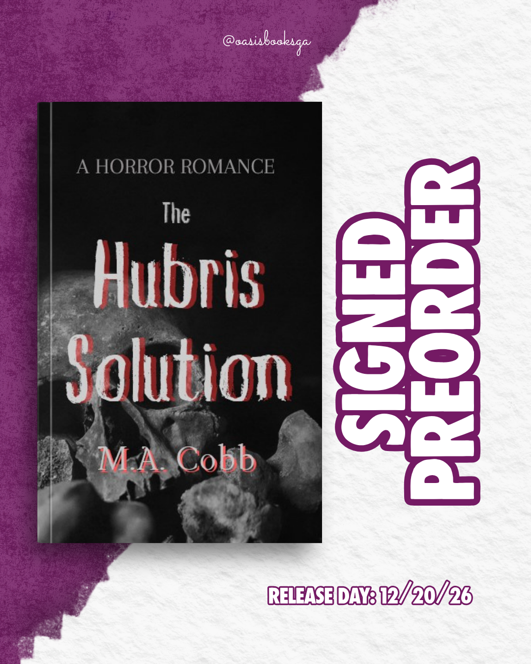 The Hubris Solution by M.A. Cobb [SIGNED PREORDER]